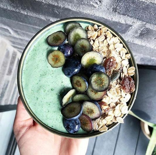 Grøn smoothiebowl á la Sandra Rosendahl