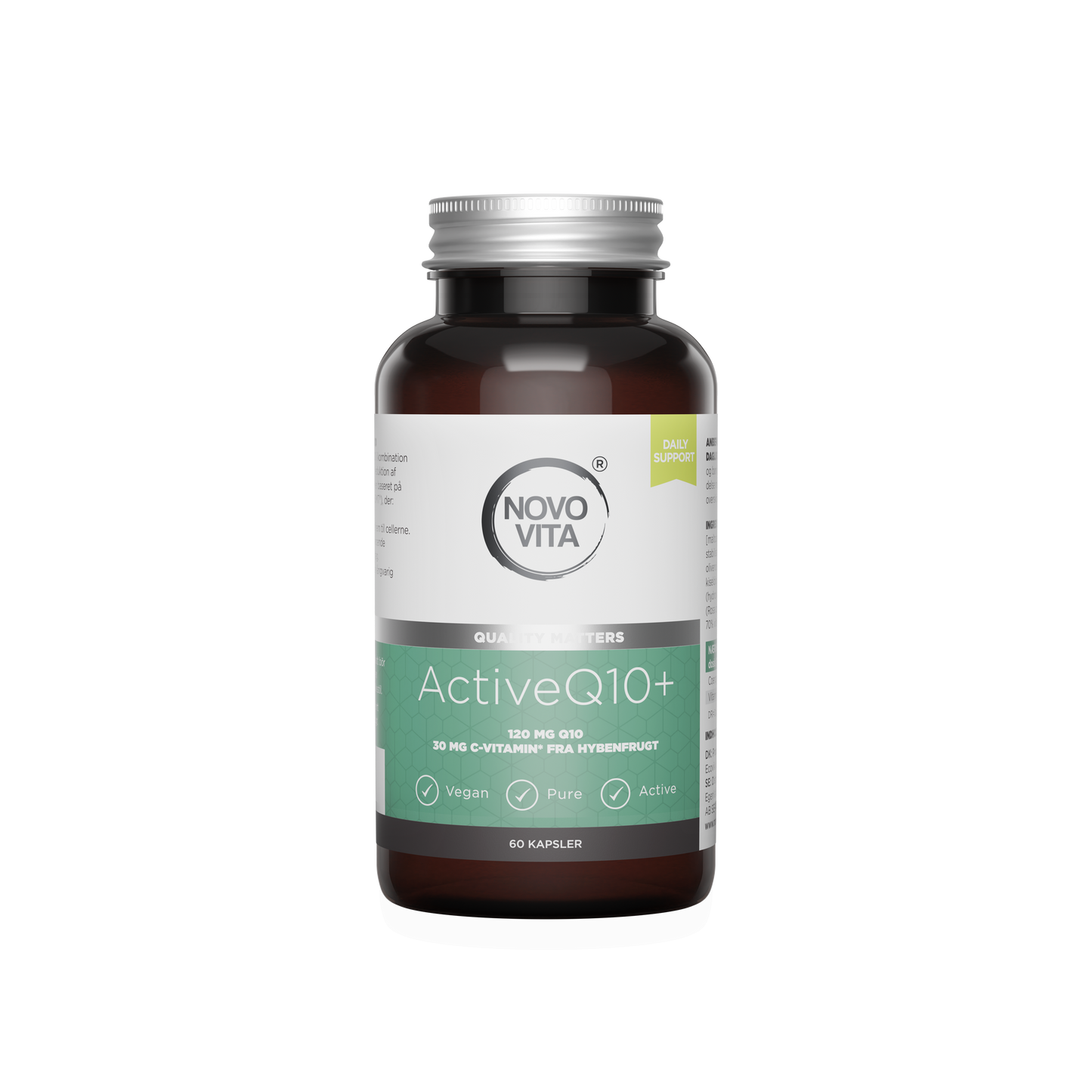 Novo Vita Active Q10+ – Q10 Complex med C-vitamin fra hybenfrugt