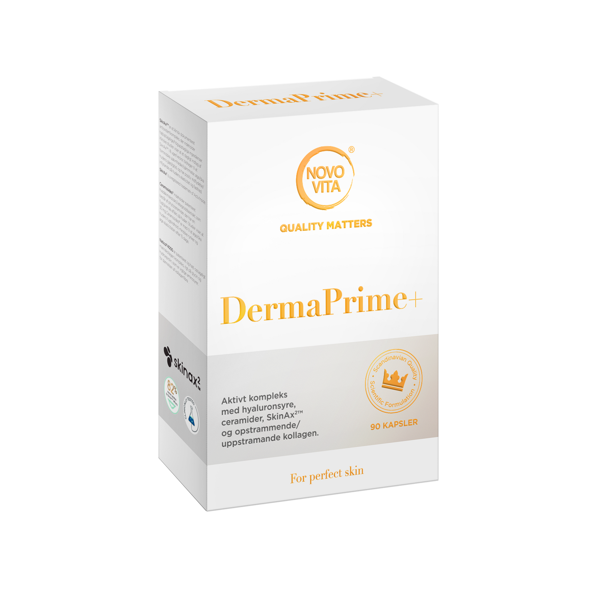 Novo Vita DermaPrime+ – marinekollagen, ceramider og antioxidanter