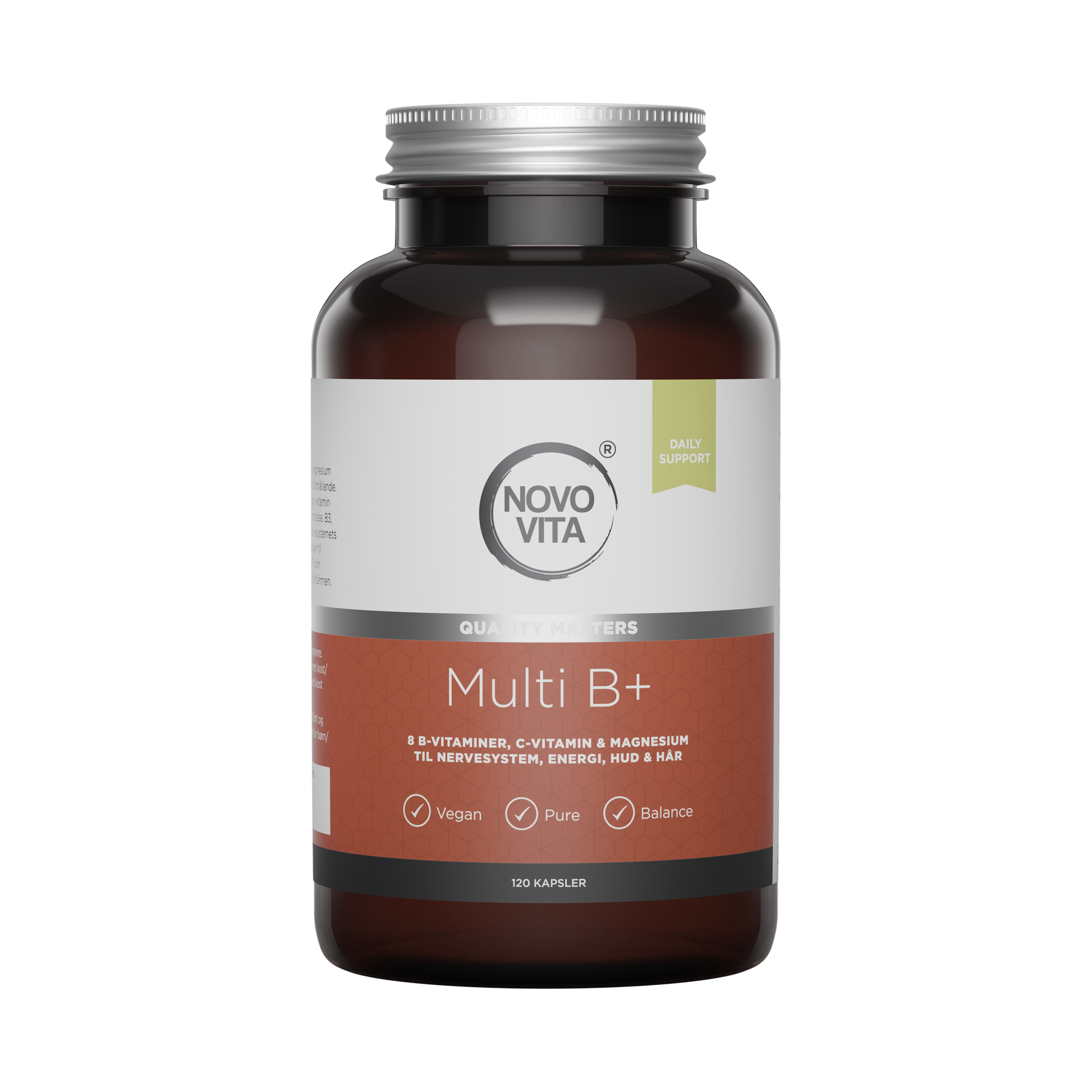 Novo Vita Multi B+ – komplet B-vitamin kompleks med C og magnesium