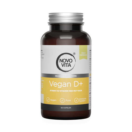 Novo Vita Vegan D+ – 80 µg vegansk D3-vitamin fra lav