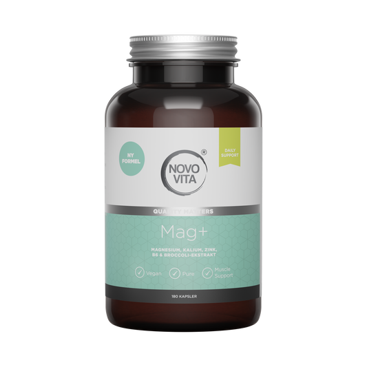 Novo Vita Mag+ – magnesium, B6, kalium og zink