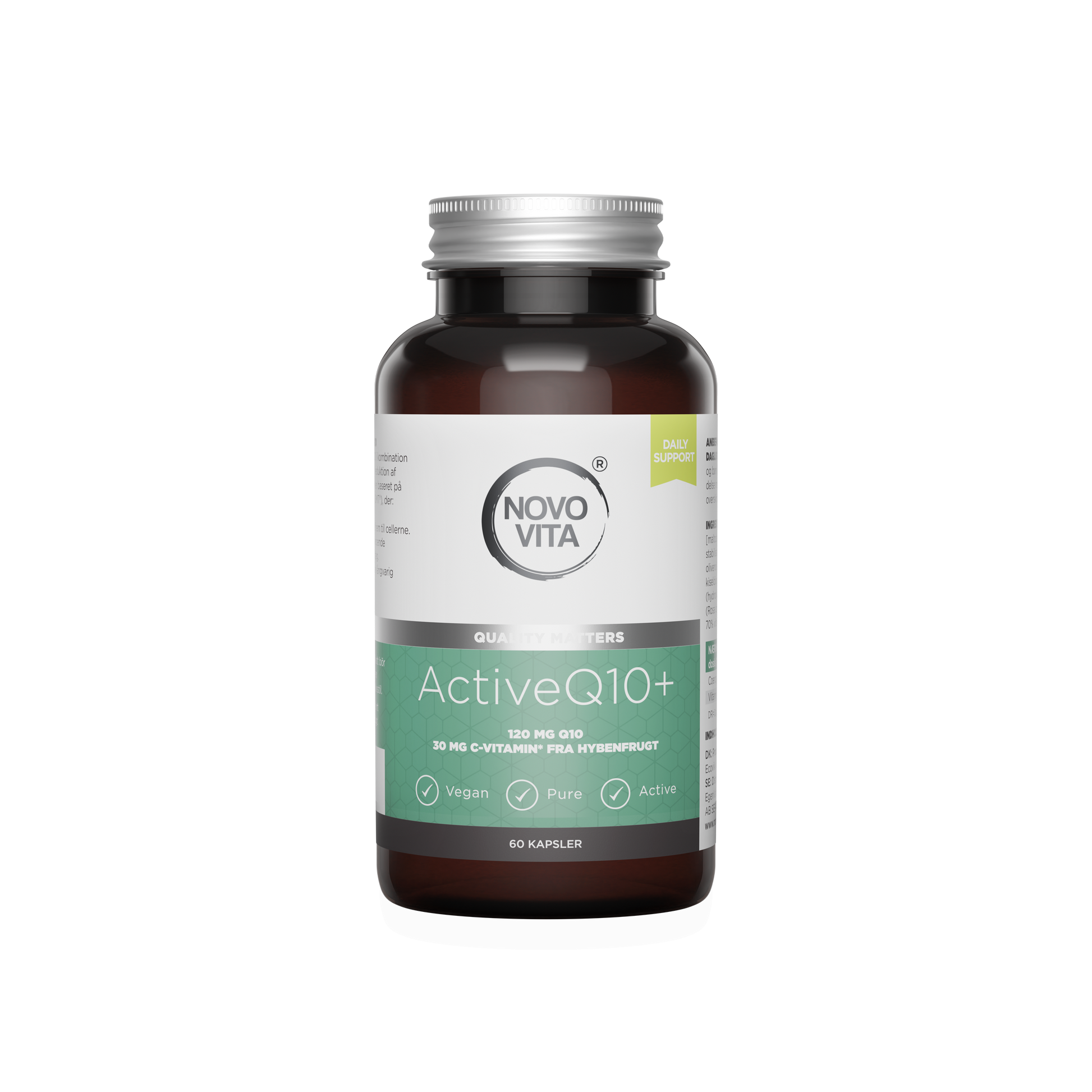 Novo Vita Active Q10+ – Q10 Complex med C-vitamin fra hybenfrugt
